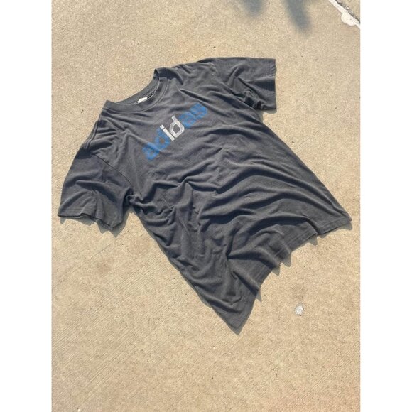 Adidas 90’s Graphic Tee Shirt Heavyweight Grey - Picture 2 of 6